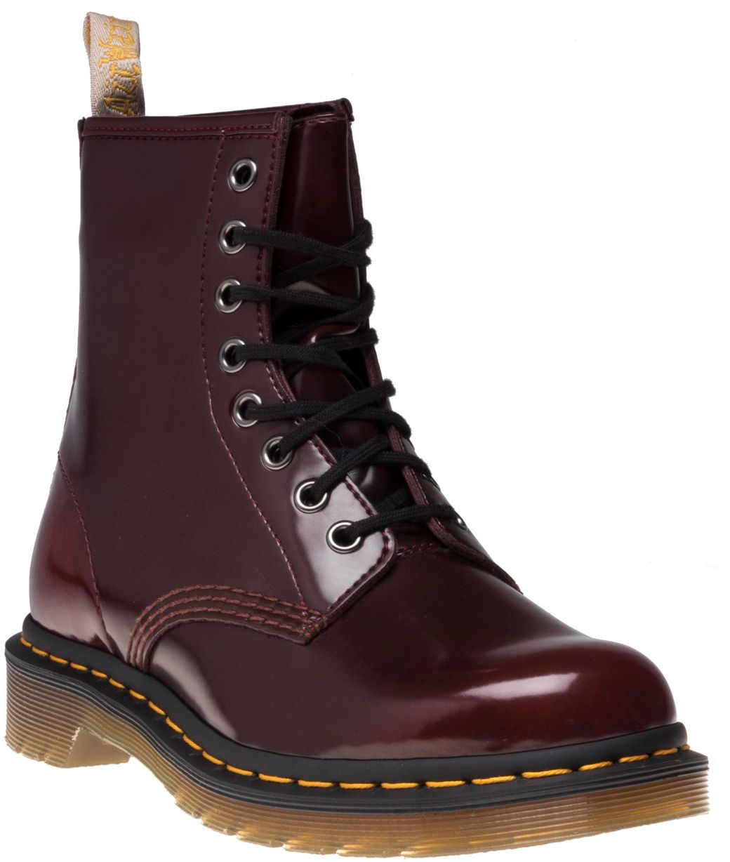 Womens Dr Martens Vegan 1460 Boots In Cherry Red | Soletrader