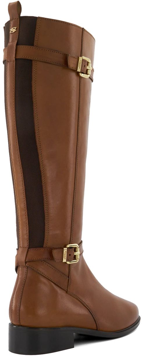 Womens Dune London Tepi Knee High Boots In Brown | Soletrader