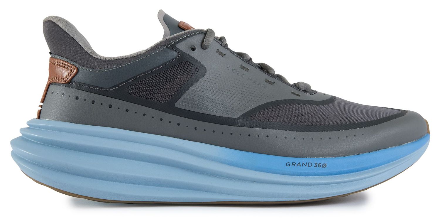 Mens Cole Haan Originalgrand Quadstar Trainers In Castle Rock Grey