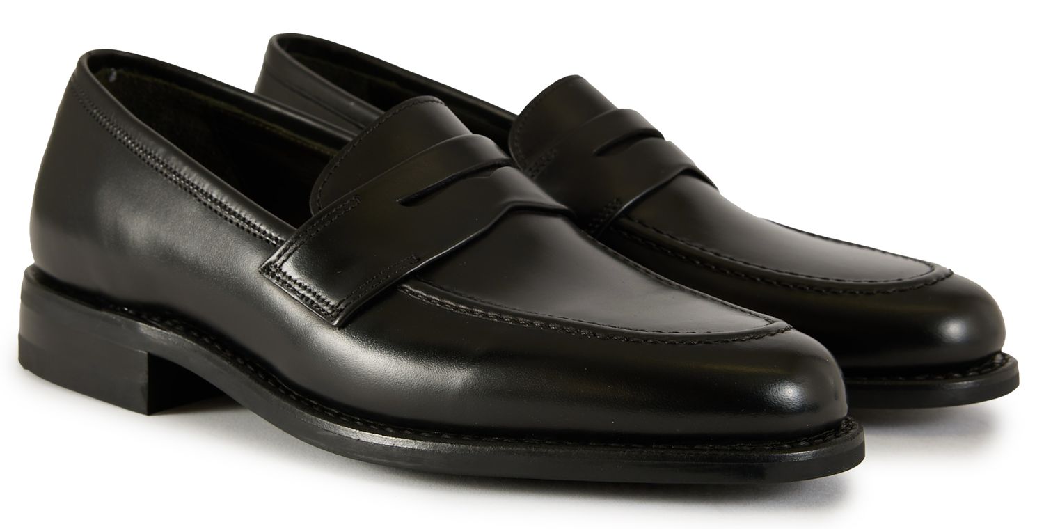 Mens Loake Cleveland Shoes In Black | Soletrader