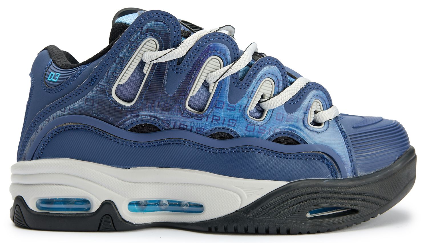 Mens Osiris D3 2001 Sneakers In Blue | Soletrader
