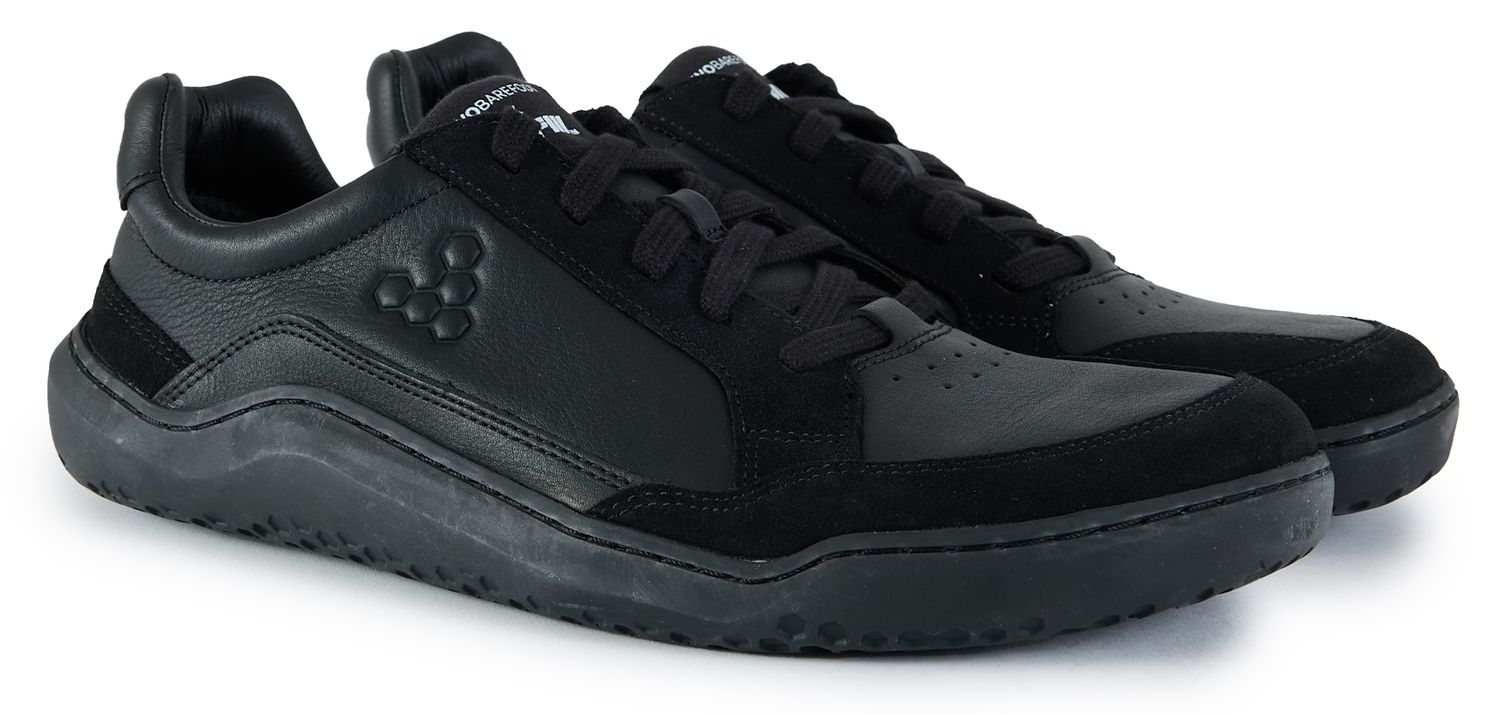 VIVOBAREFOOT GOBI SNEAKER（ブラック、EU41） Mens Vivobarefoot Gobi Premium Leather Sneakers In Black | Soletrader