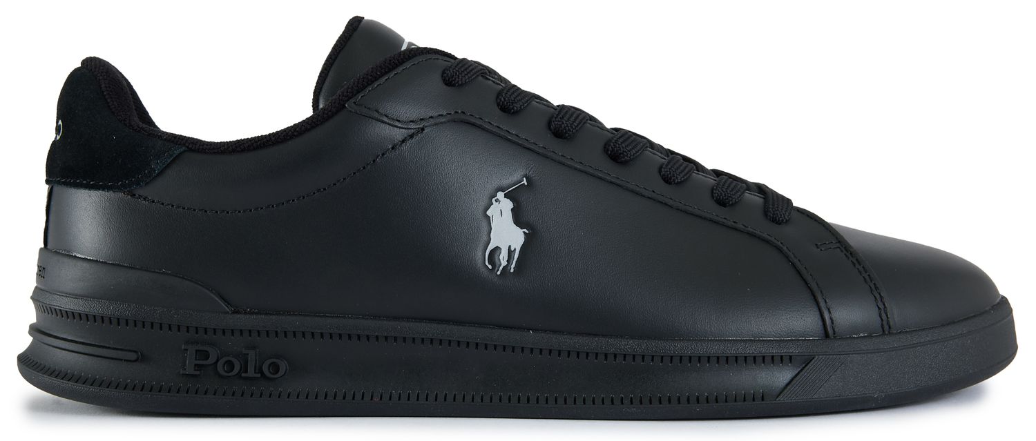 Mens Polo Ralph Lauren Heritage Aera Sneakers In Black | Soletrader