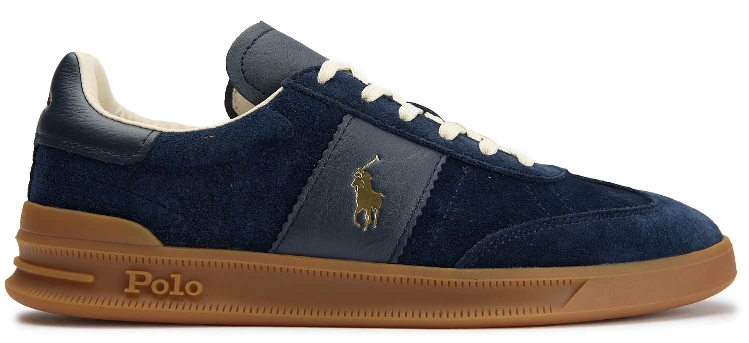 Mens Polo Ralph Lauren Heritage Aera Sneakers In Blue | Soletrader