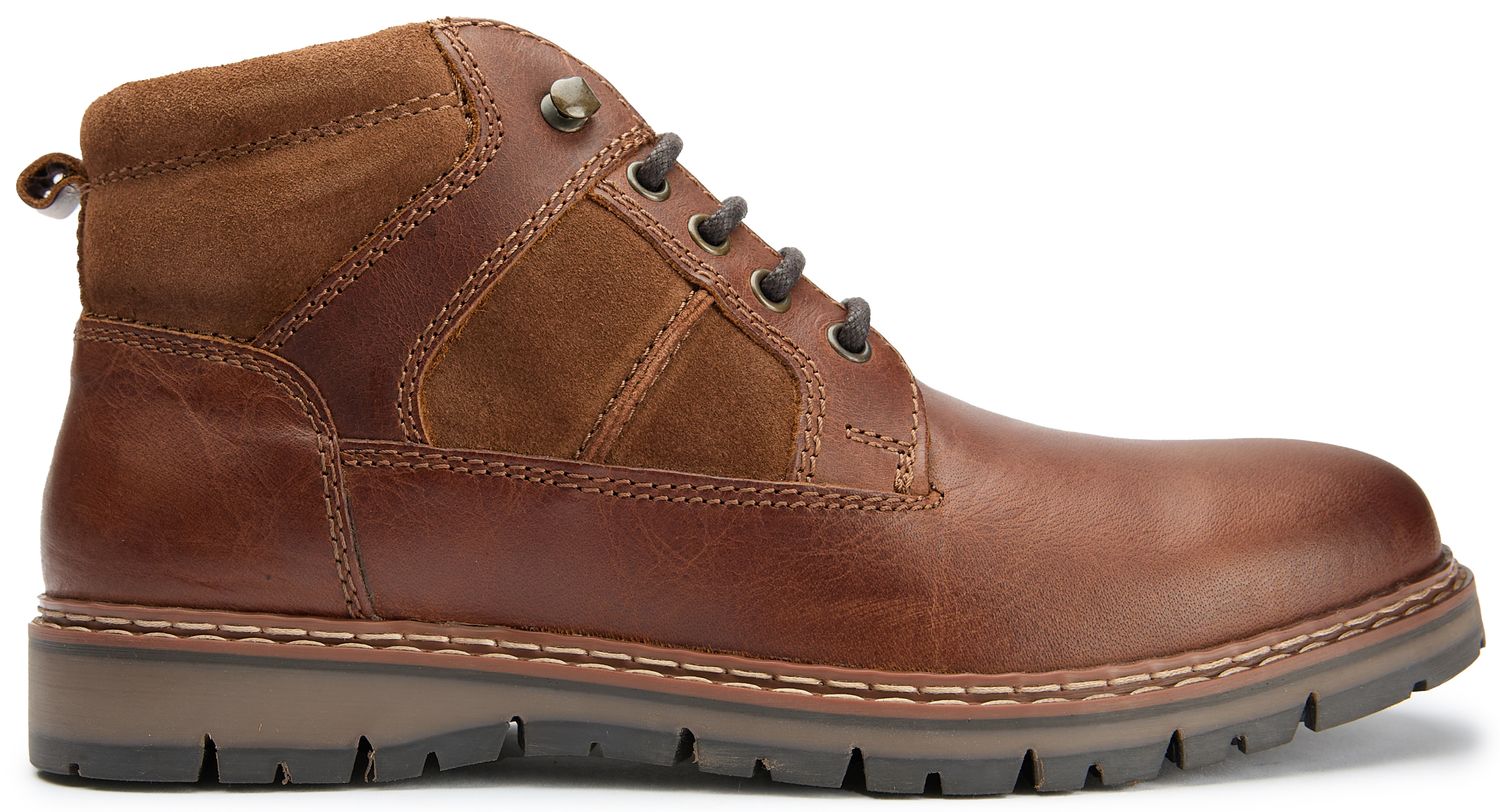 Mens Red Tape Huxley Boots In Brown | Soletrader