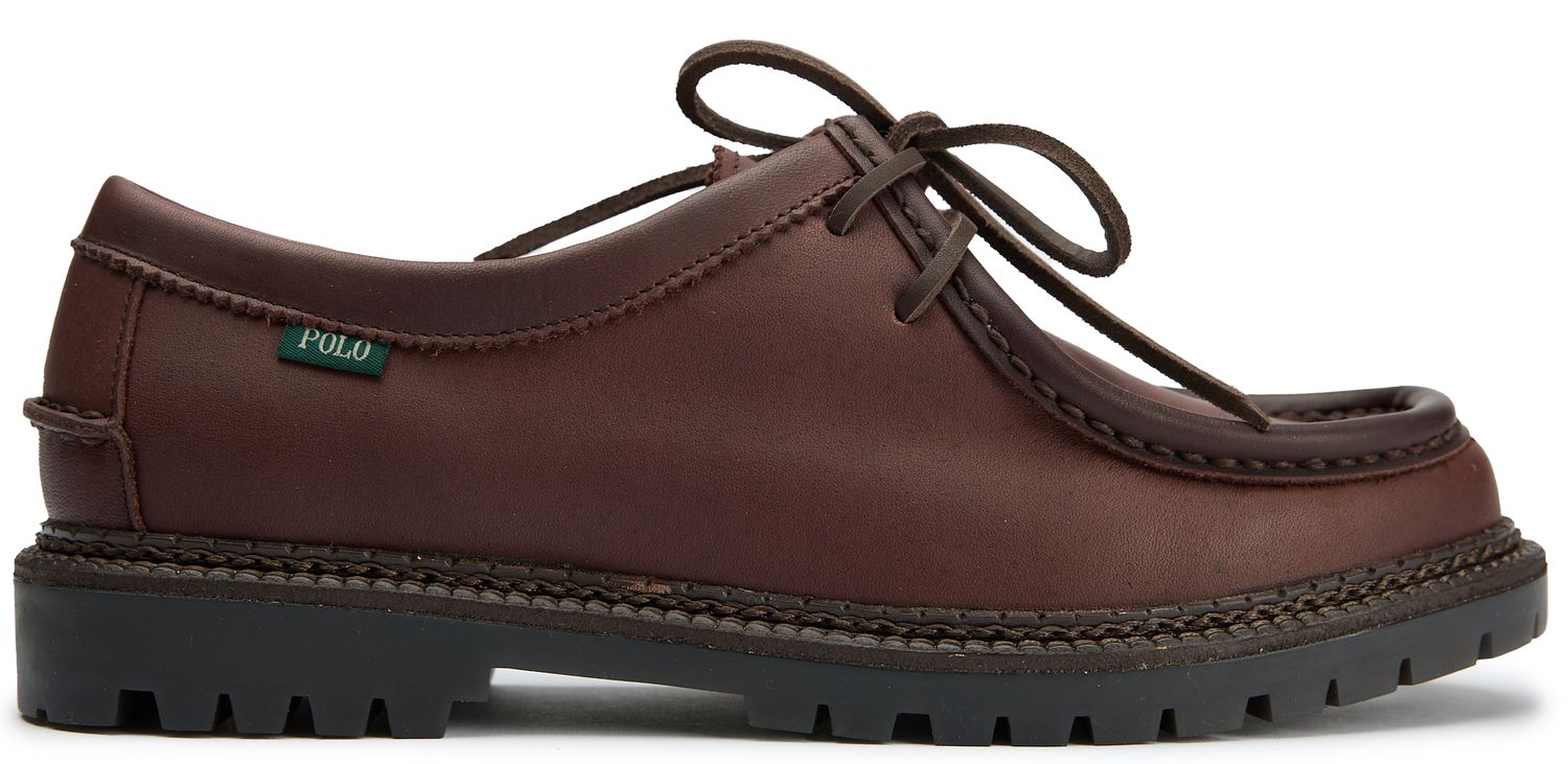 Mens Polo Ralph Lauren Jett Apron Shoes In Brown | Soletrader