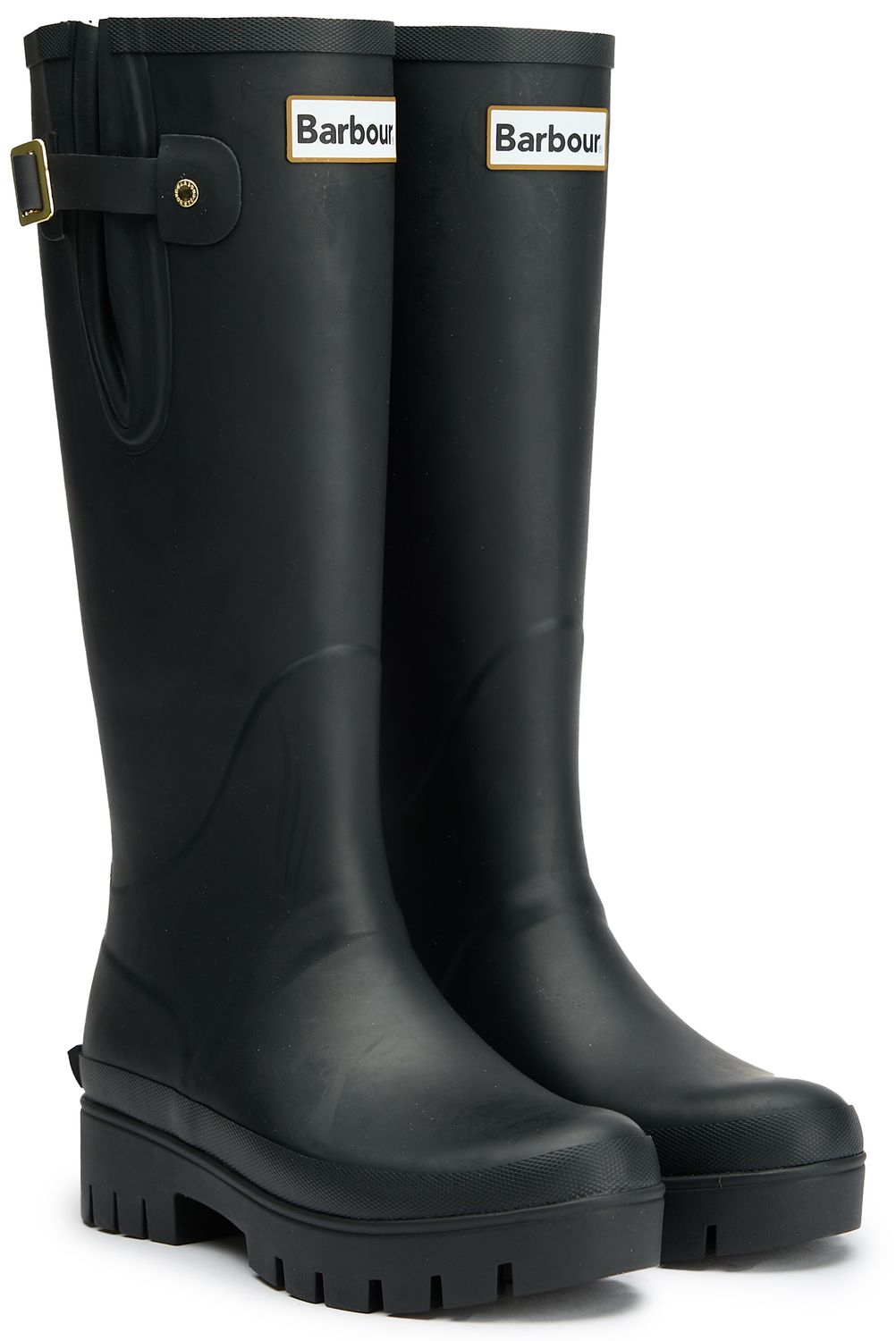 Womens Barbour Leighton Boots In Black | Soletrader