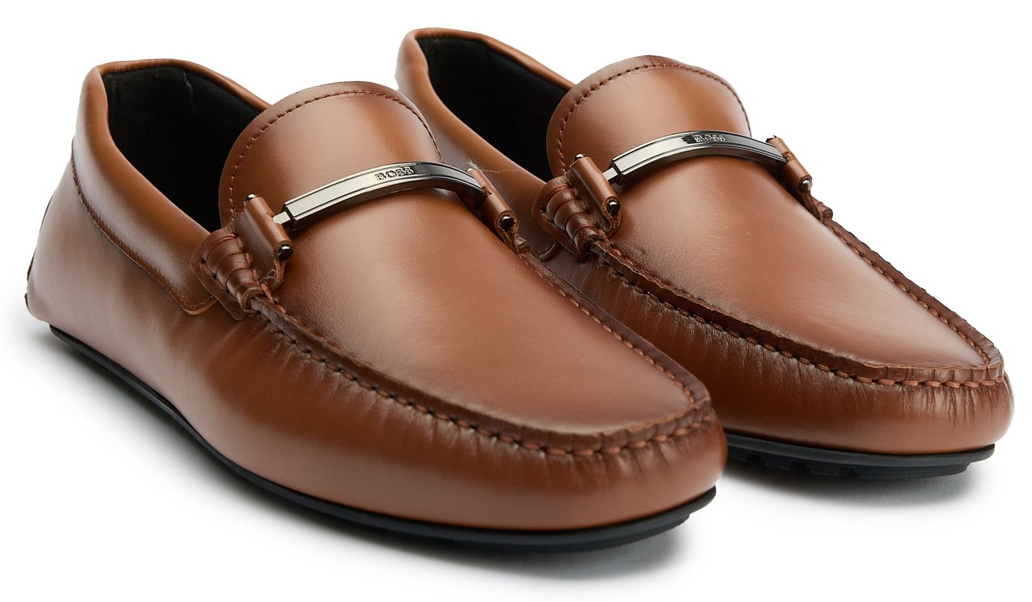 Mens Boss Noel Mocc Shoes In Tan | Soletrader