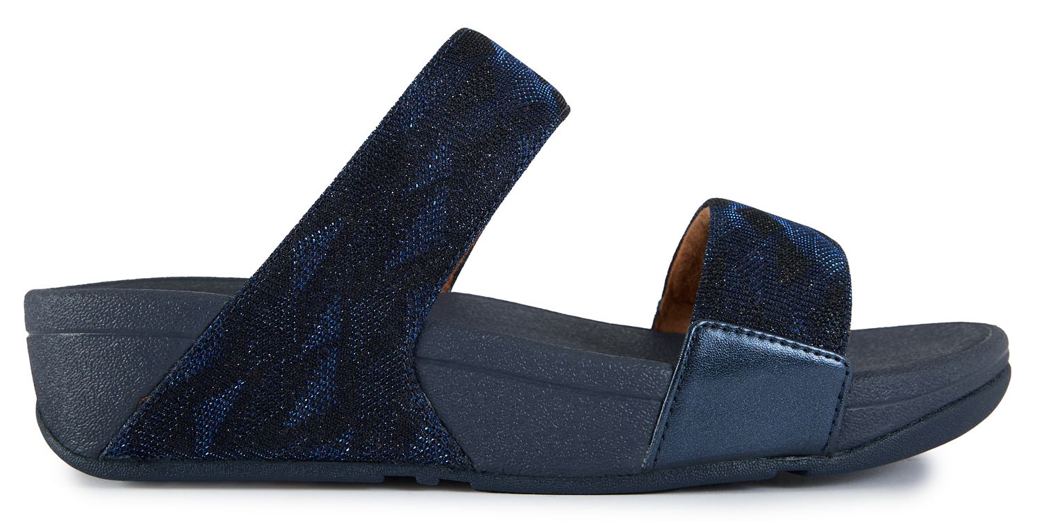 Womens Fitflop Lulu Glitz Sandals In Blue | Soletrader