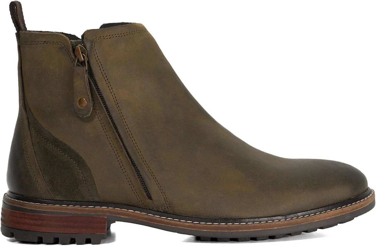 Mens Dune London Cian Casual Boots In Green | Soletrader