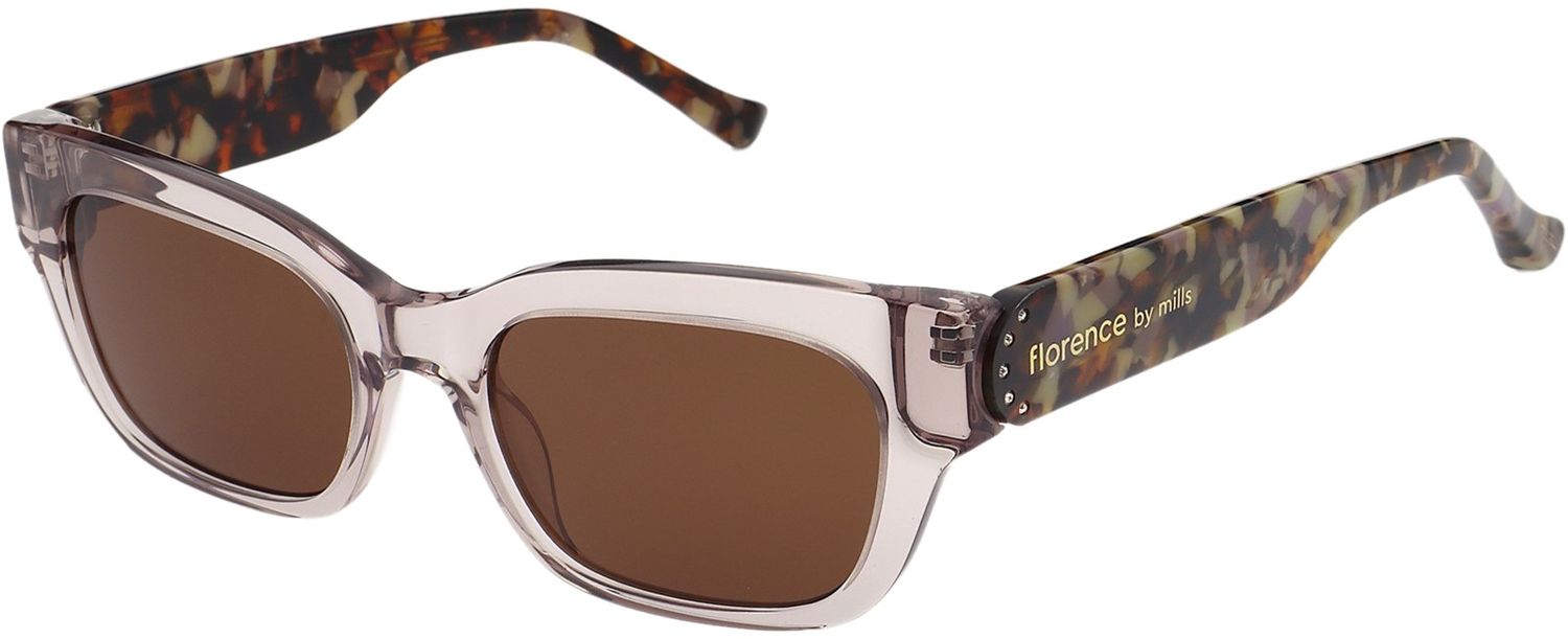 Womens Florence By Mills Fbm503411153 Sunglasses In Crystal Nude