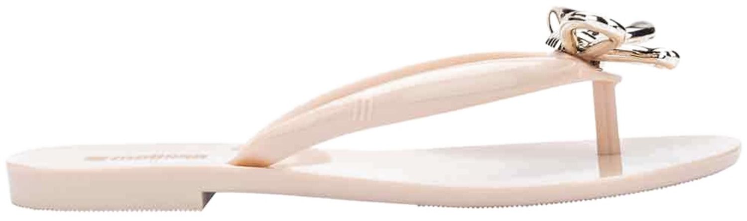 Womens Melissa Harmonic Iris Flats In Beige/Gold | Soletrader