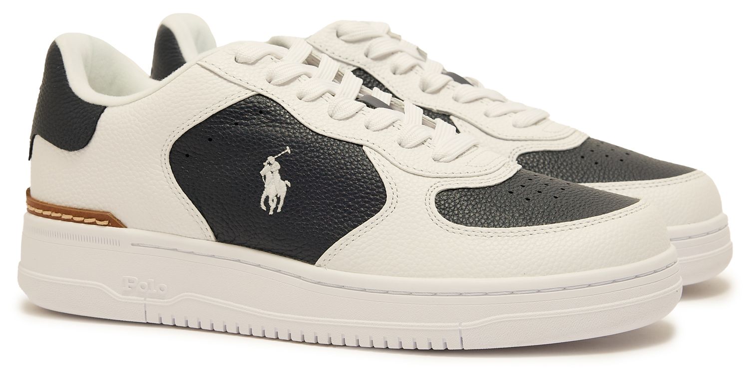 新品Polo Ralph Lauren Masters Court 白 28cm Mens Polo Ralph Lauren Masters Court Leather Sneakers In White