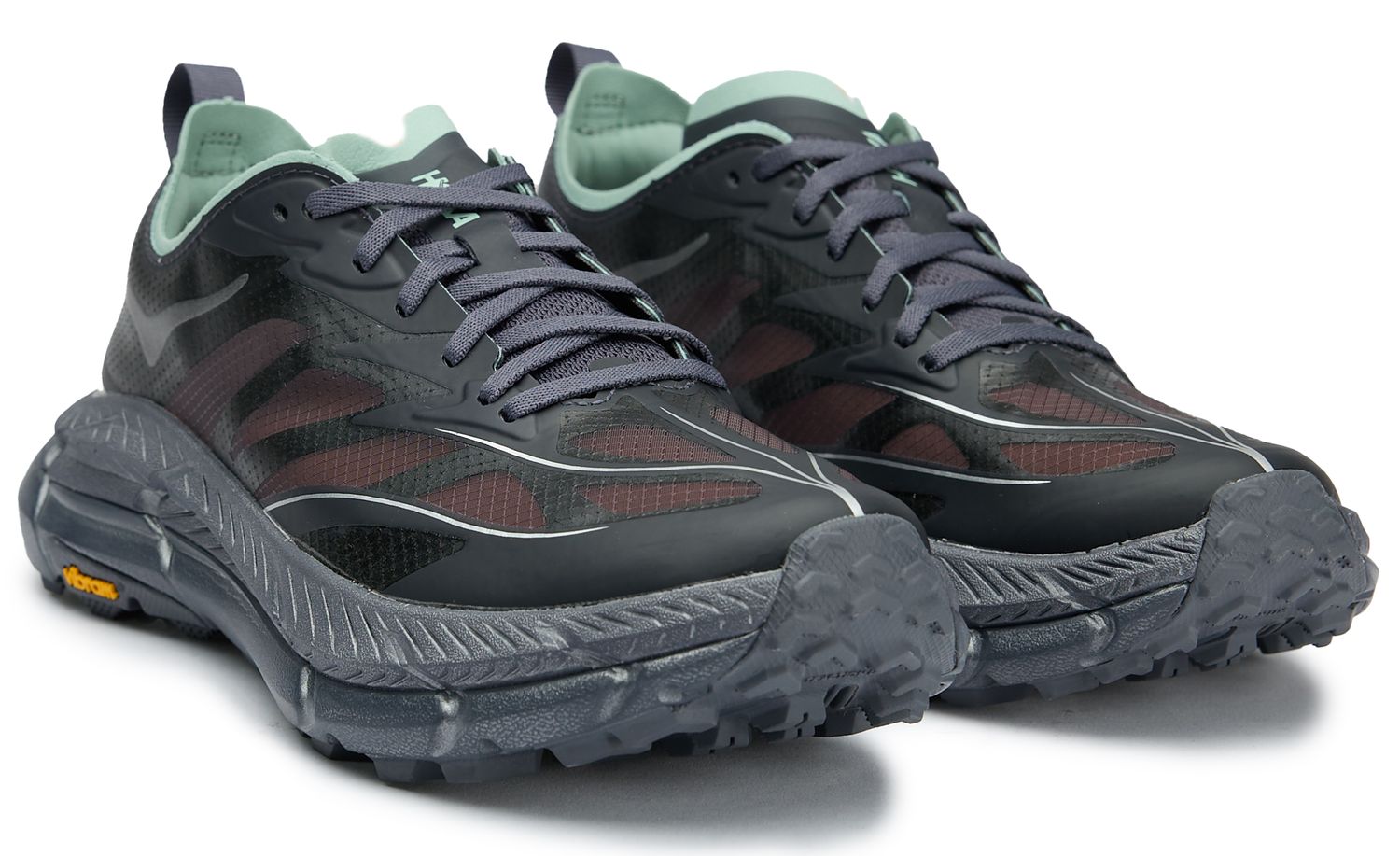Mens Hoka Mafate Speed 4 Lite Sneakers In Charcoal Grey | Soletrader