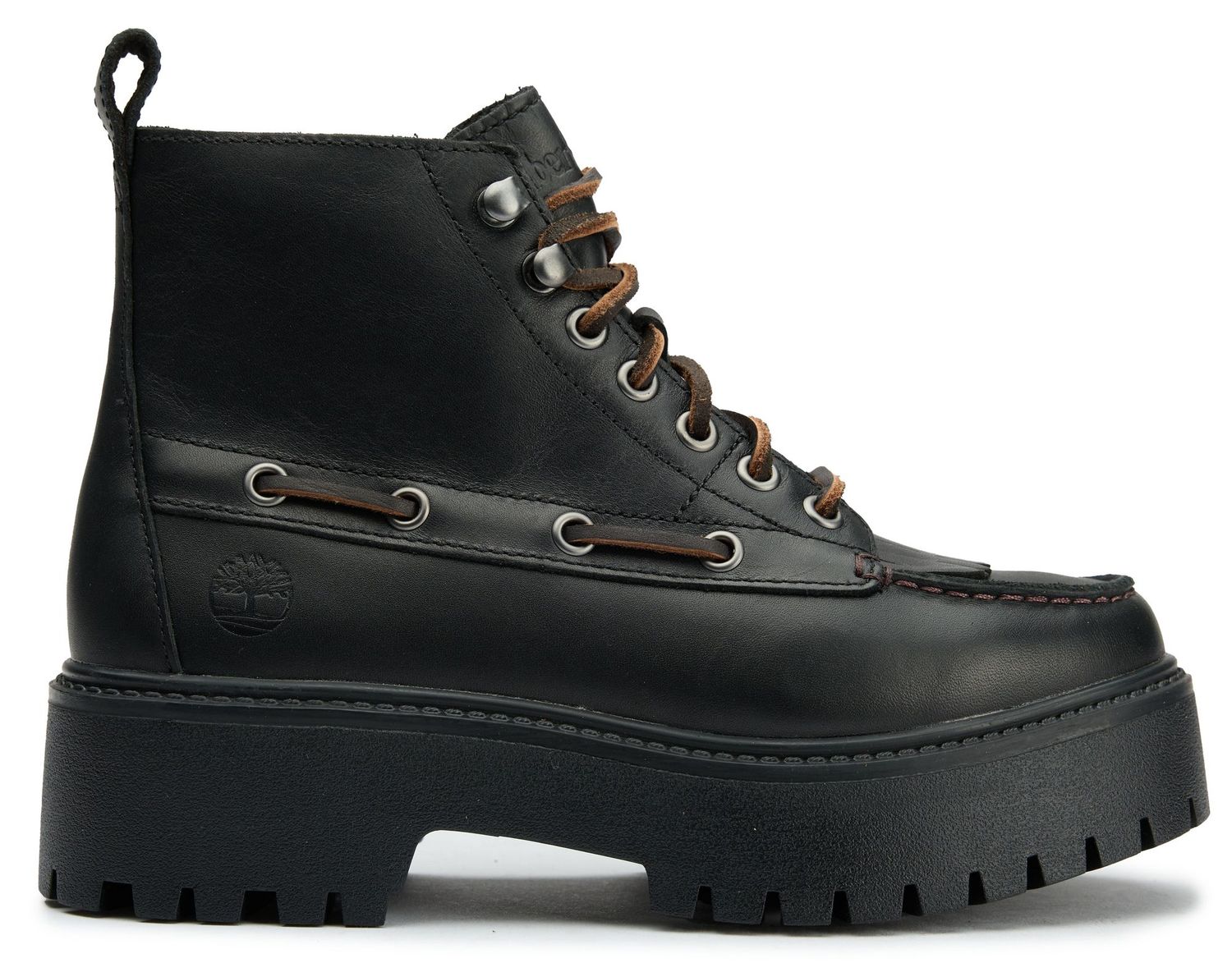 Womens Timberland Stone Street Mid Boots In Black | Soletrader