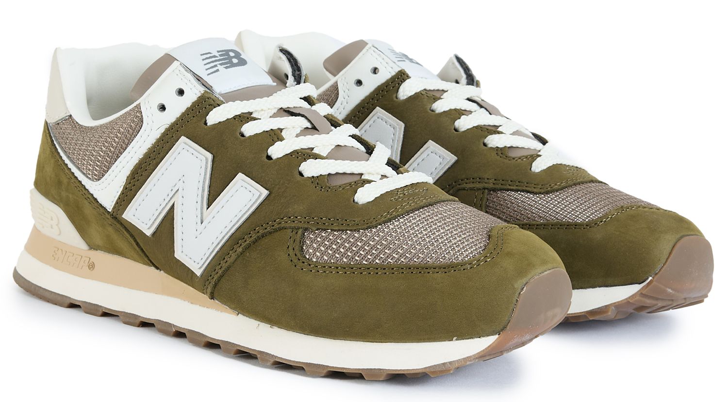 Mens New Balance 574 Sneakers In Olive Green | Soletrader