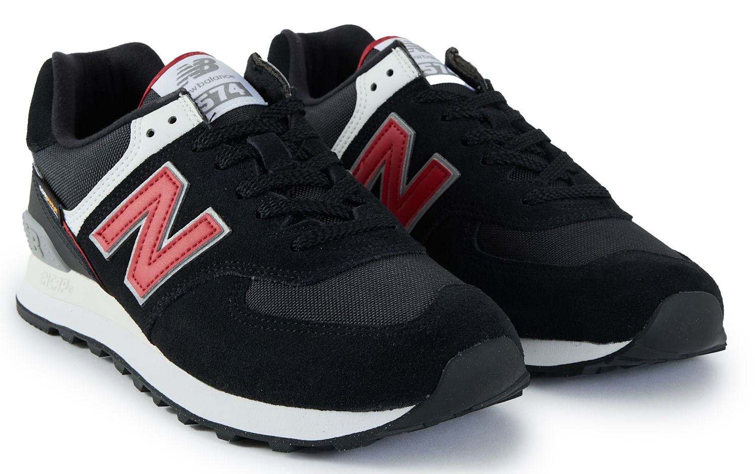Mens New Balance 574 Sneakers In Black | Soletrader