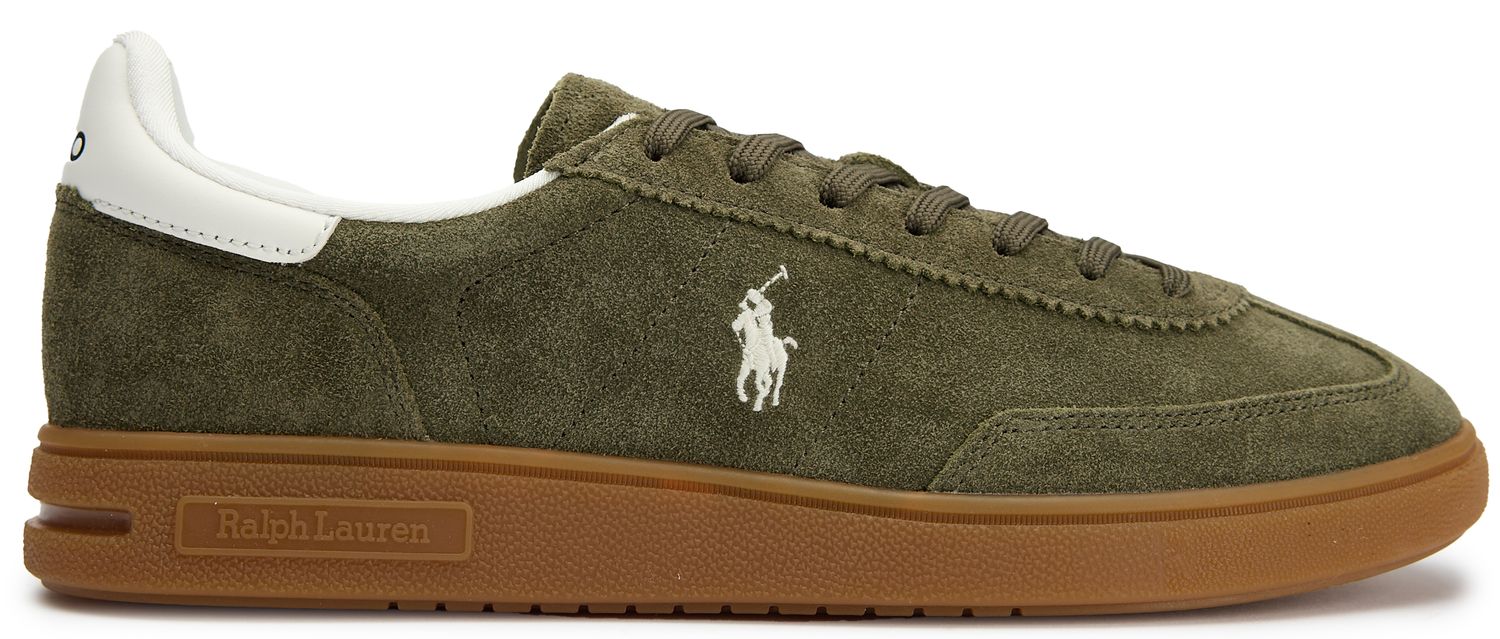 Mens Polo Ralph Lauren Bedford Pp Sneakers In Army Green | Soletrader
