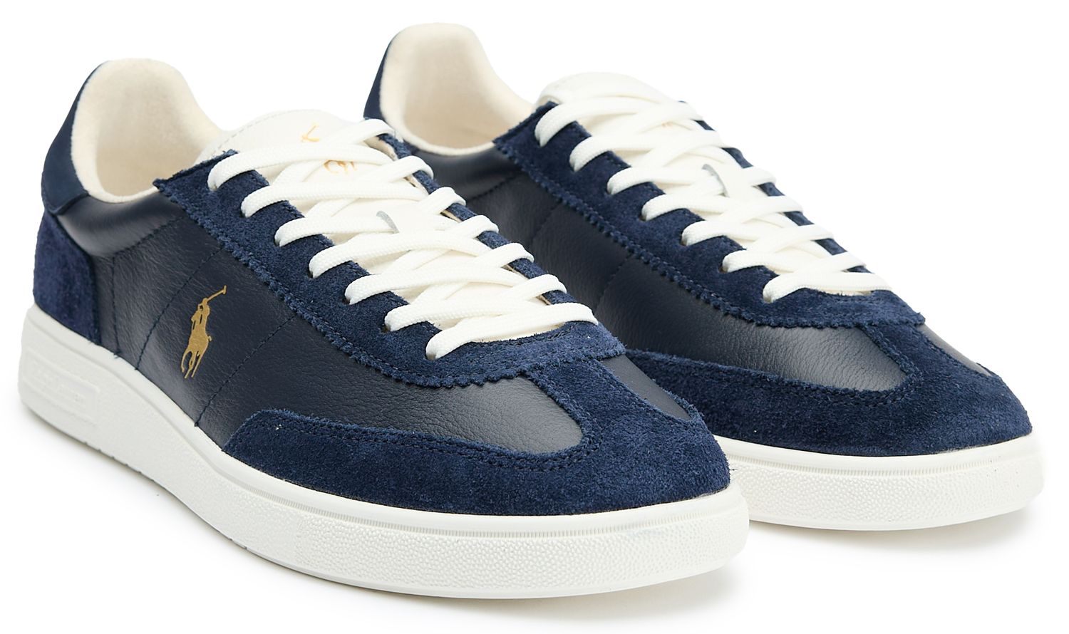 Mens Polo Ralph Lauren Bedford Pp Sneakers In Navy/White | Soletrader