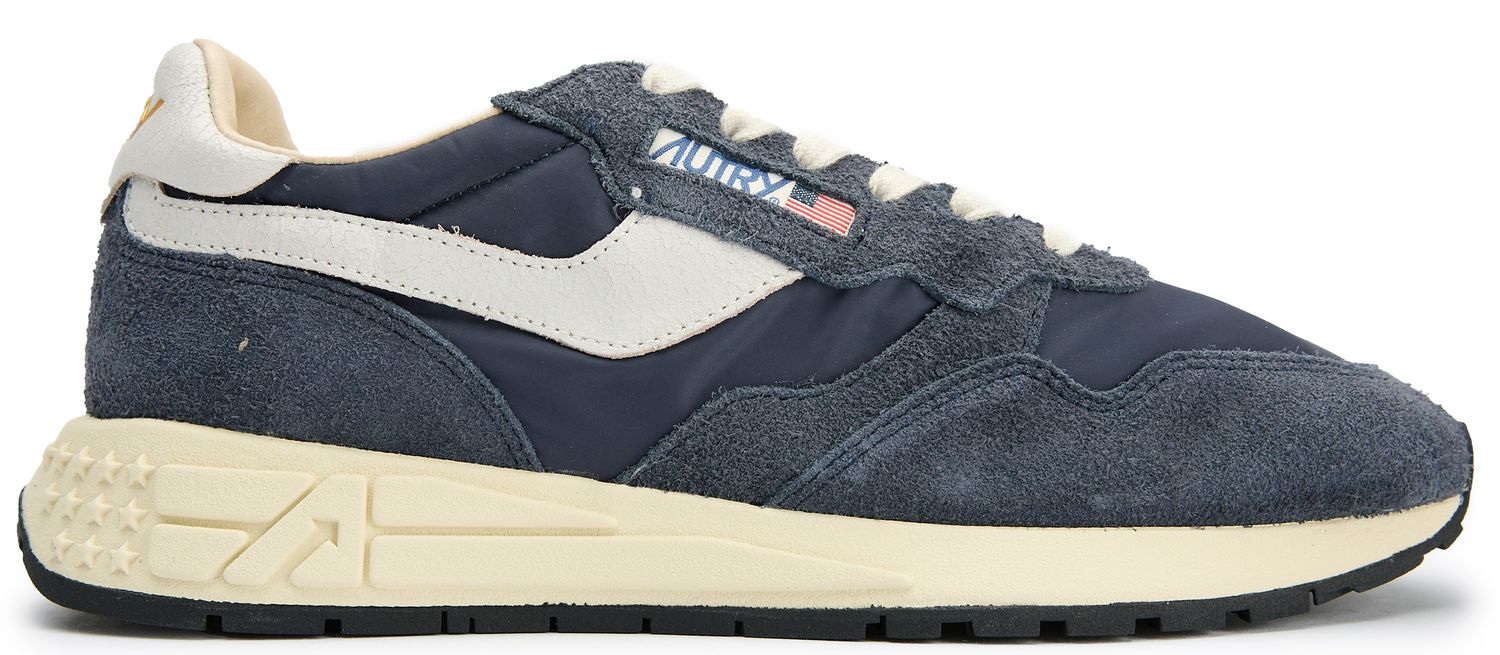 Mens Autry Reelwind Low Trainers In Navy Blue | Soletrader