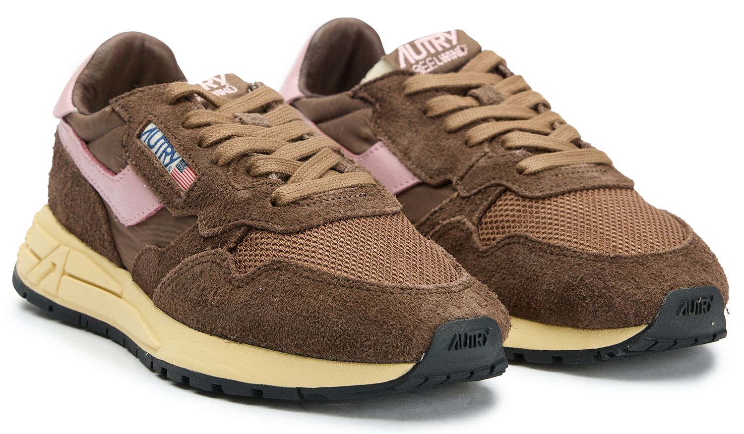 Womens Autry Reelwind Low Sneakers In Brown | Soletrader