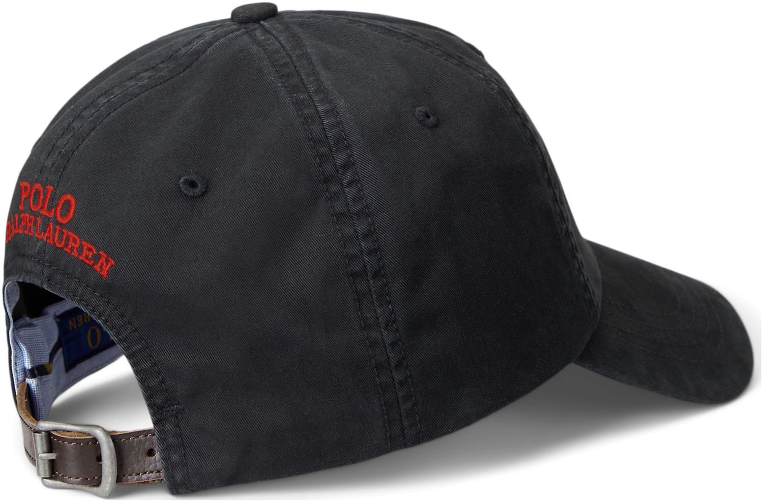 Mens Polo Ralph Lauren Logo Cap In Black | Soletrader