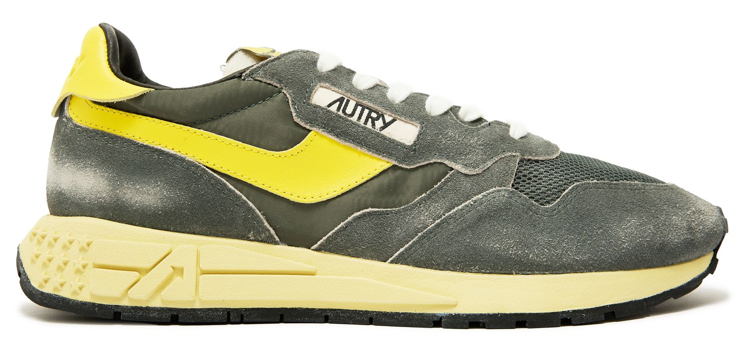 Mens Autry Reelwind Low Sneakers In Green | SOLE