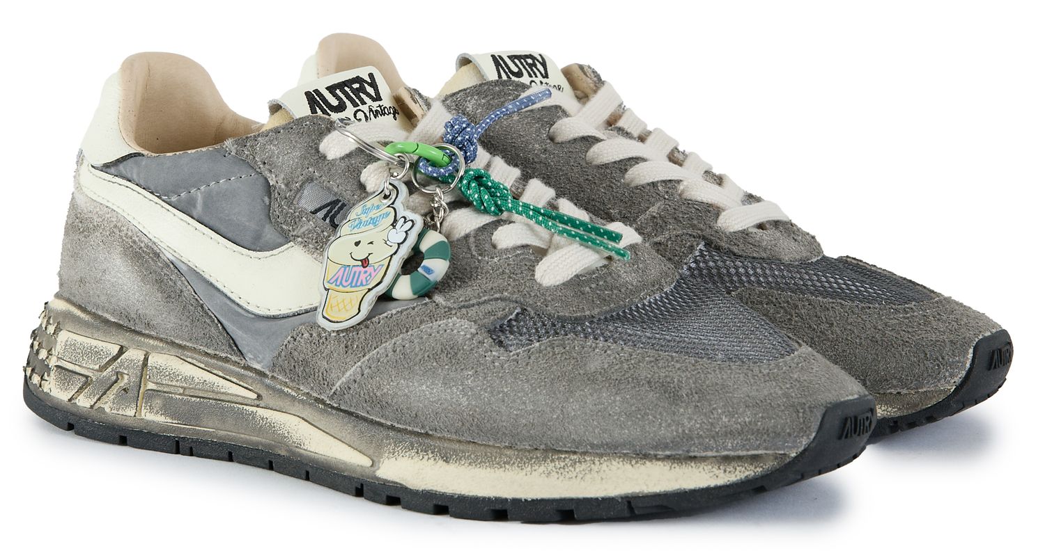 Womens Autry Reelwind Low Sneakers In Grey | Soletrader