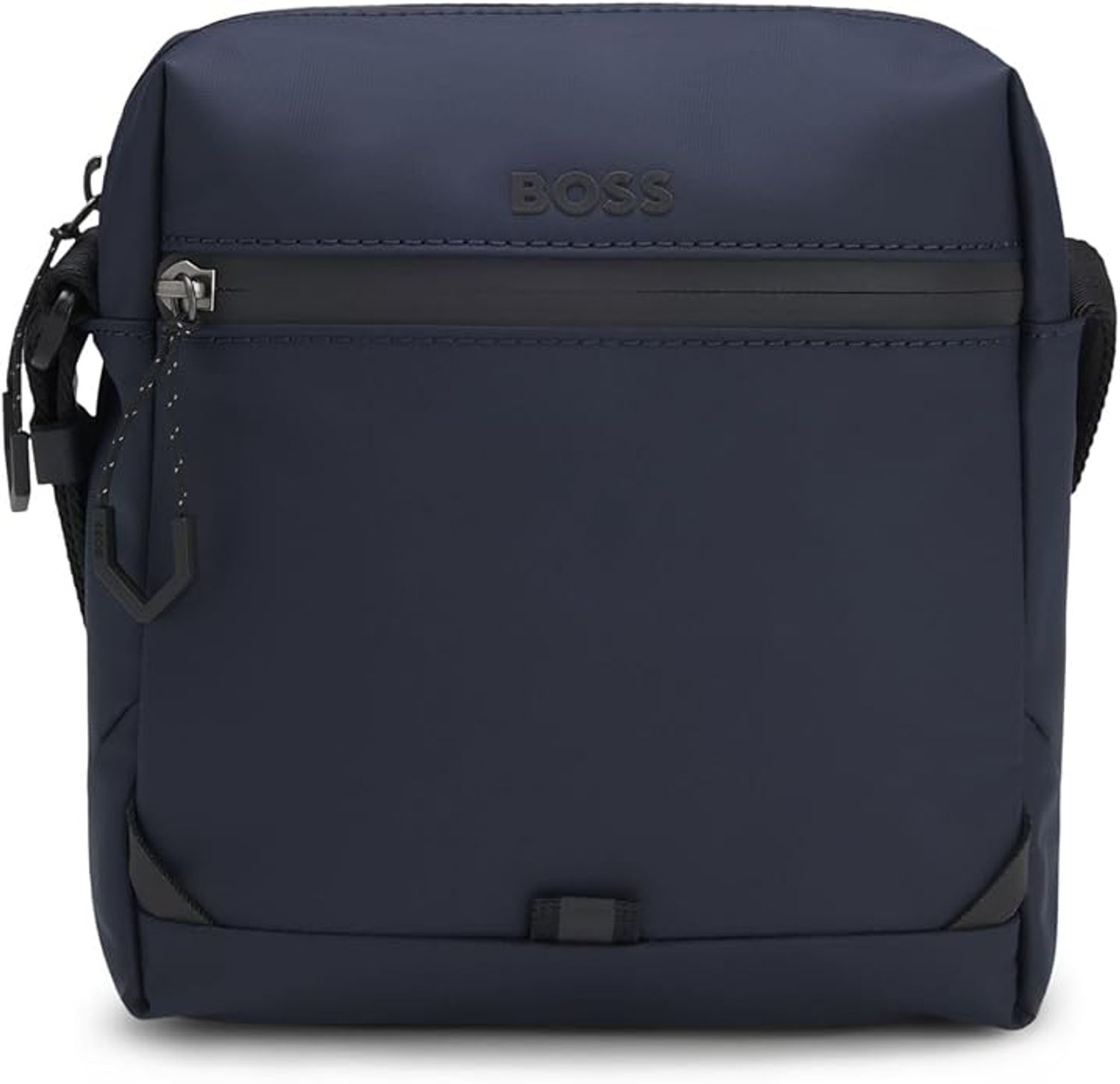 Mens Boss Stenson Ns Zip Cross Body Bag In Blue | Soletrader