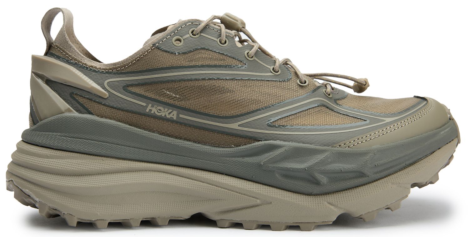 Mens Hoka Stinson One7 Sneakers In Light Roast Asphalt | SOLE