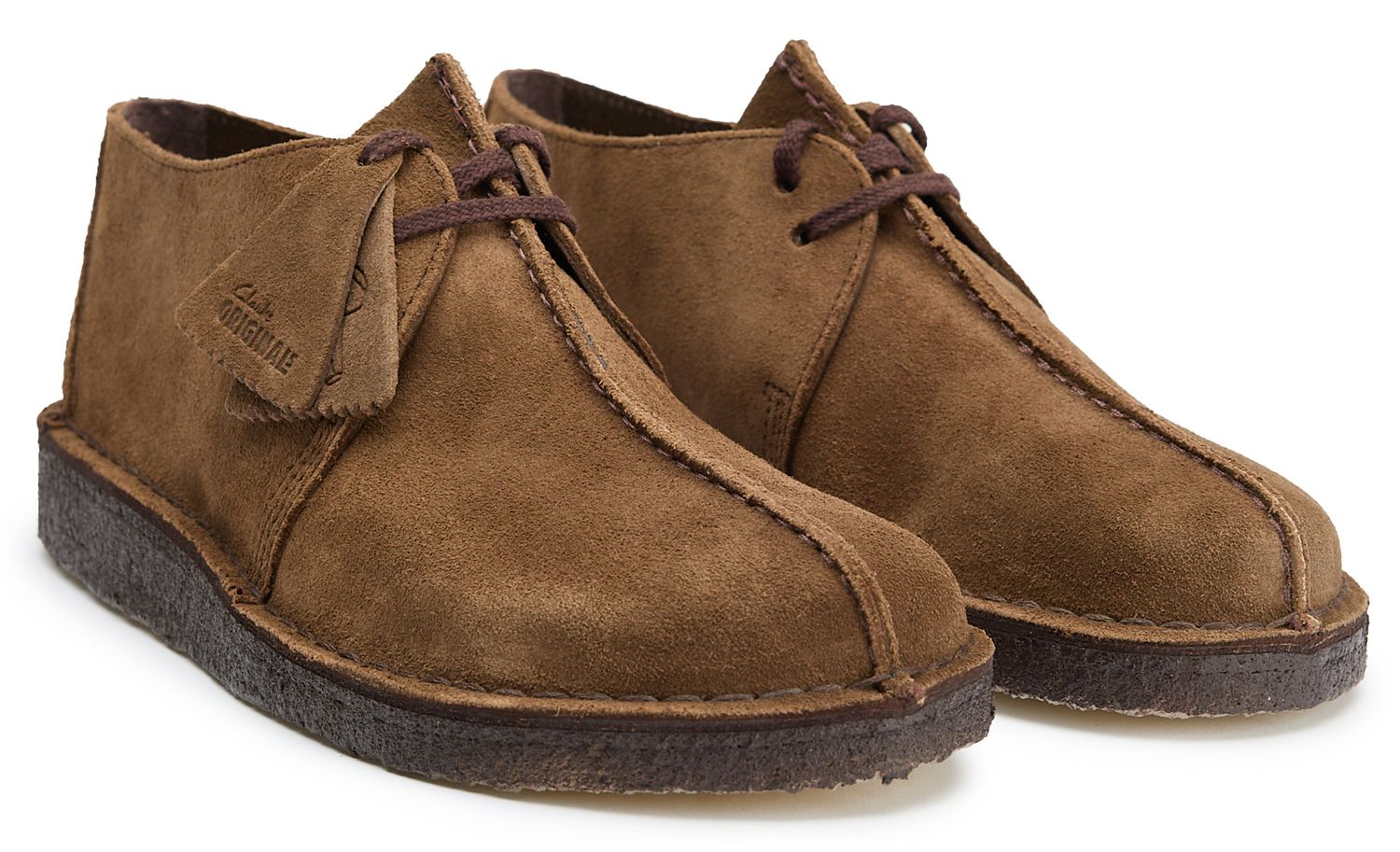 Mens Clarks Desert Trek Shoes In Brown | Soletrader