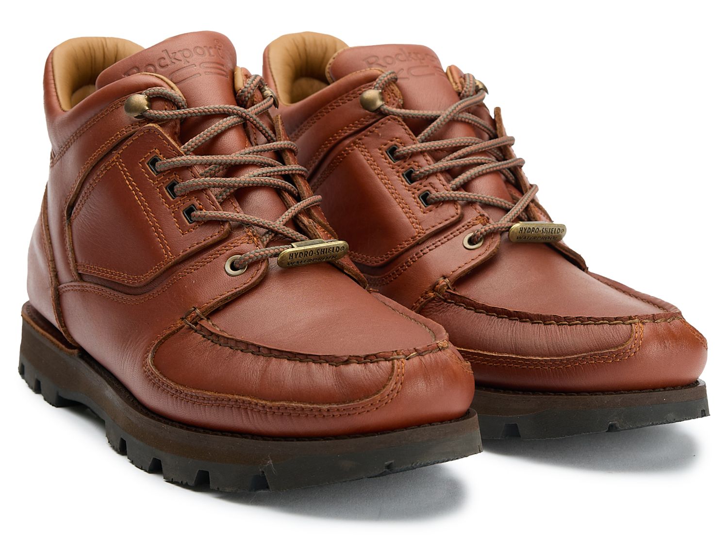 rockport leather chukka boots tan