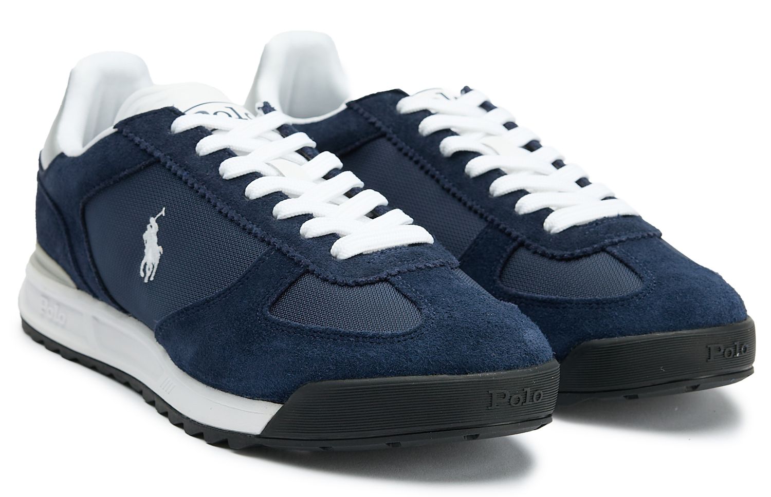 Mens Polo Ralph Lauren Varick Sneakers In Navy Blue | Soletrader