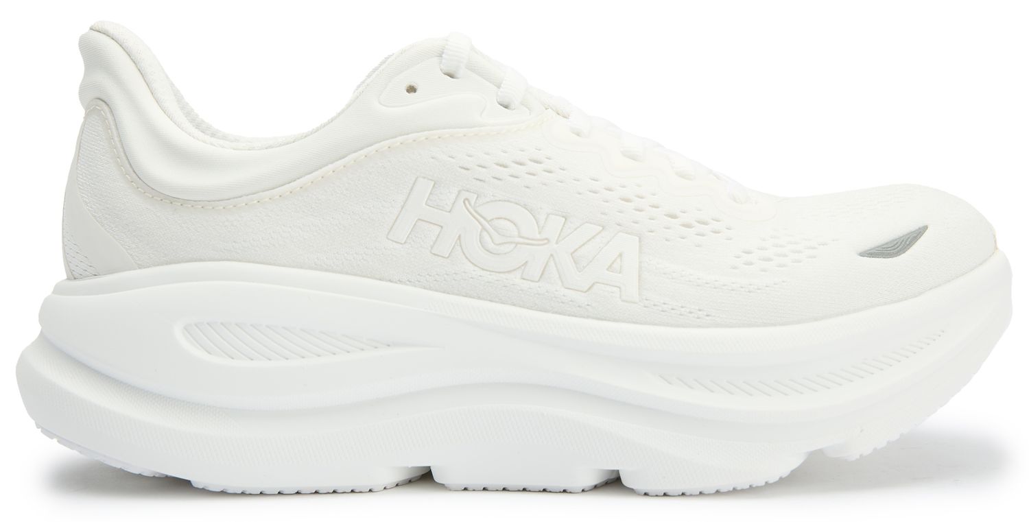 Womens Hoka Bondi 9 Sneakers In White White | SOLE