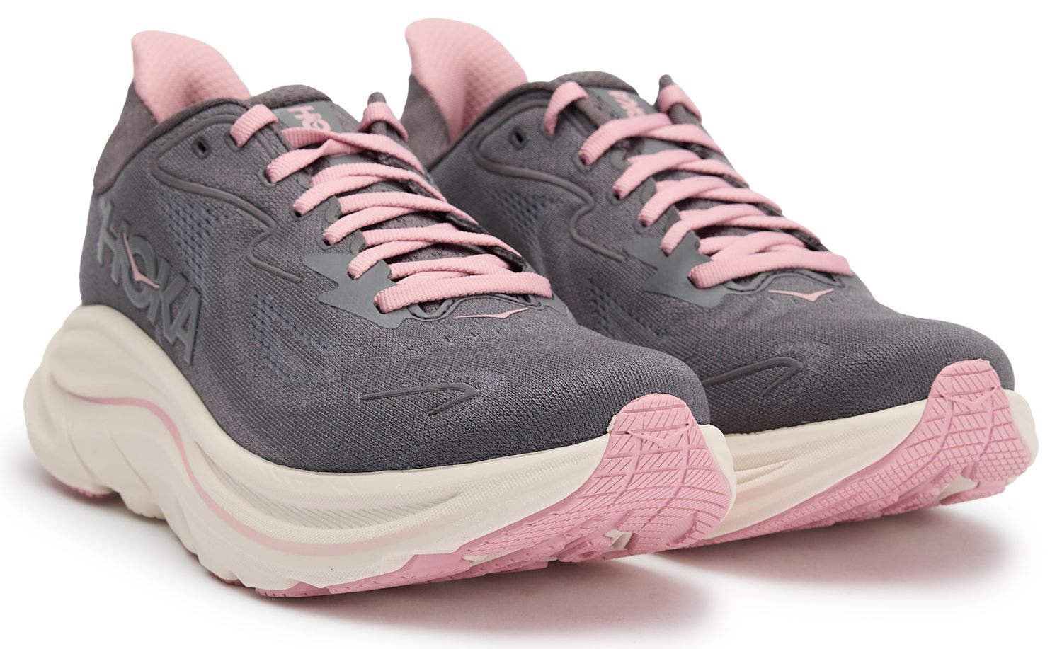 Womens Hoka Clifton 10 Sneakers In Galaxy Dried Rose | Soletrader