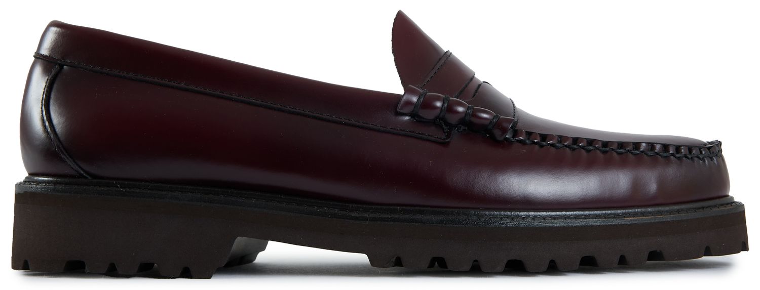 Mens G.H.Bass Weejun 90 Larson Penny Shoes In Wine | Soletrader