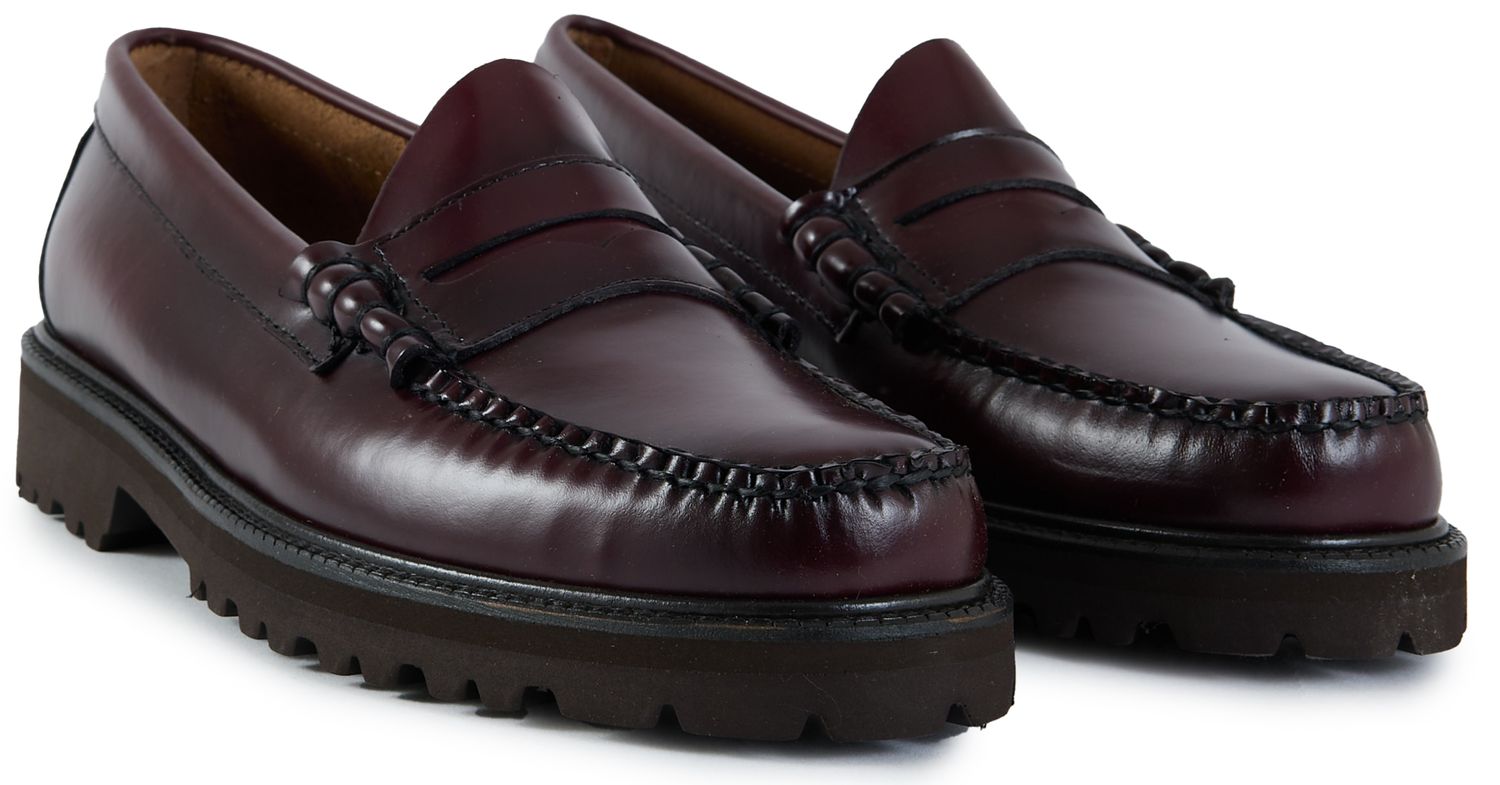 Mens G.H.Bass Weejun 90 Larson Penny Shoes In Wine | Soletrader
