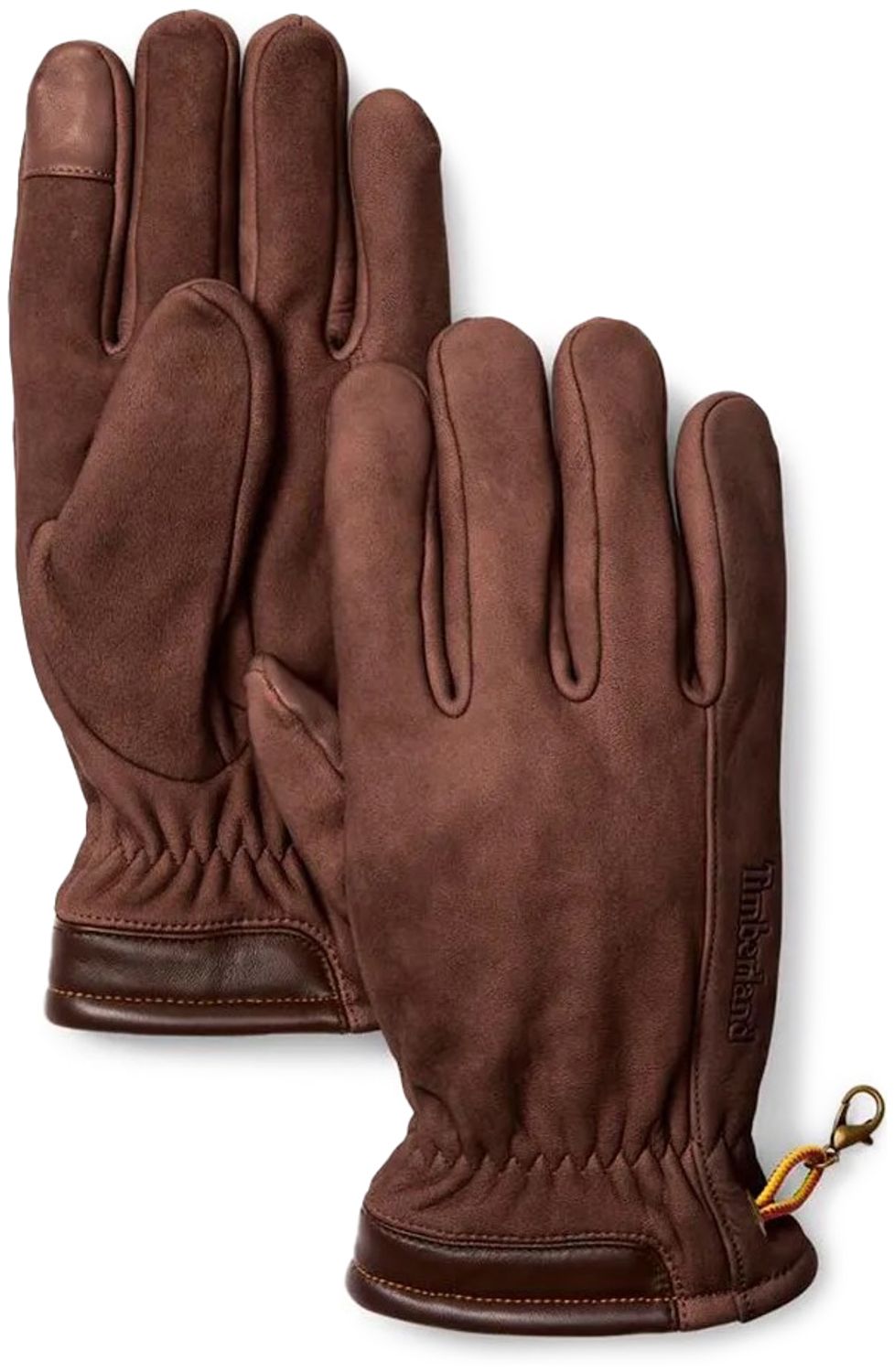 Mens Timberland Winter Hill Nubuck Gloves In Brown | Soletrader