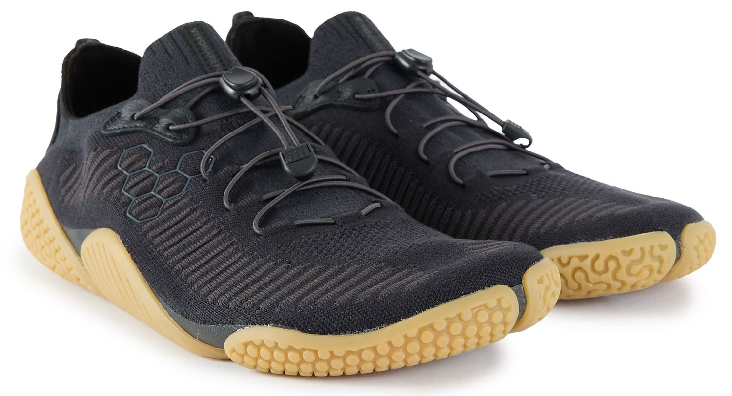 Womens Vivobarefoot Motus Flex Natural Sneakers In Obsidian