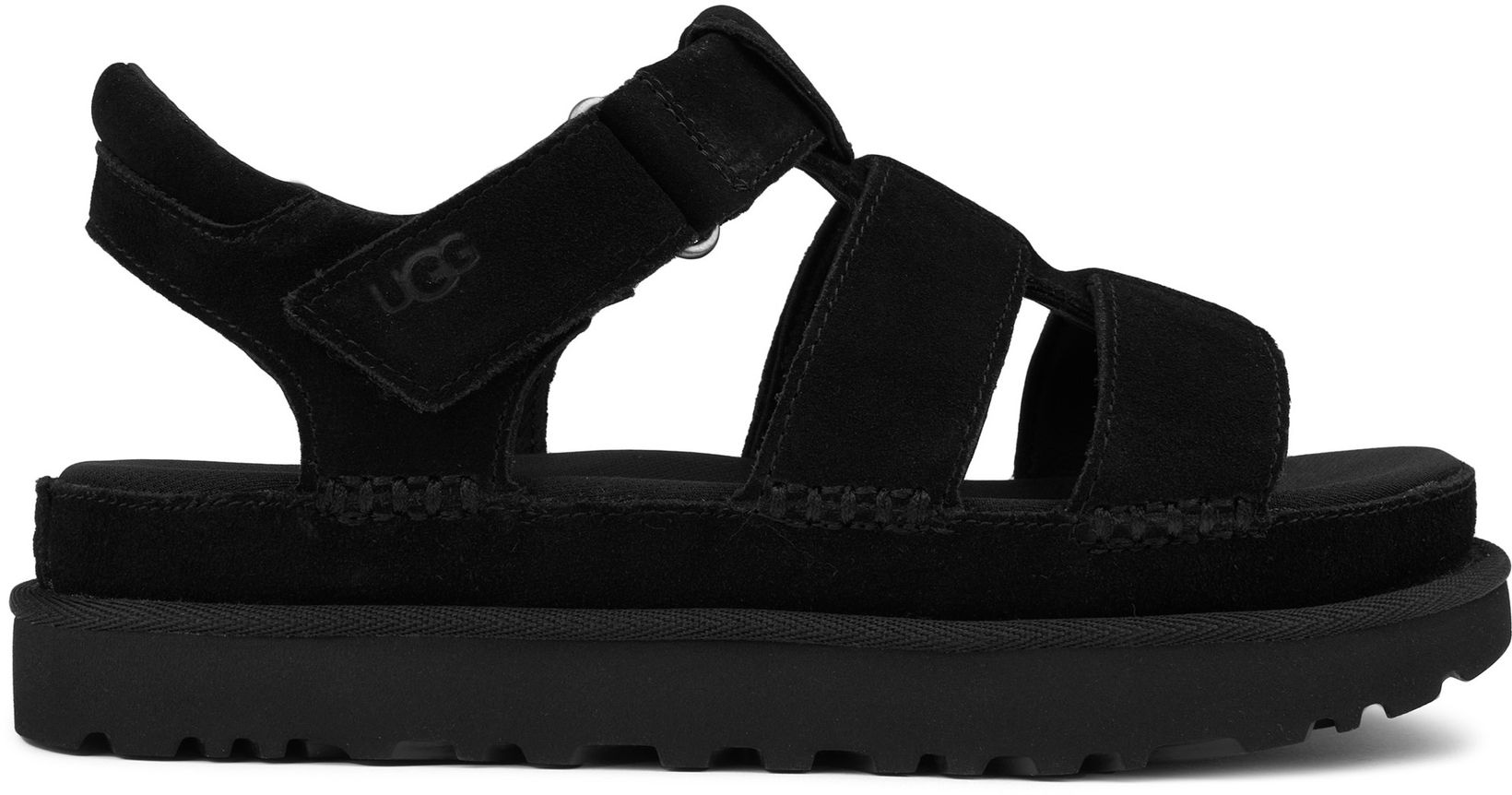 Womens Ugg® Golden Star Strap Sandals In Black | Soletrader