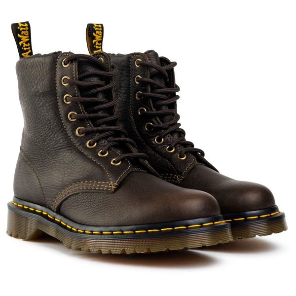 Womens Dr Martens 1460 Wl Boots In Olive Grizzly | Soletrader