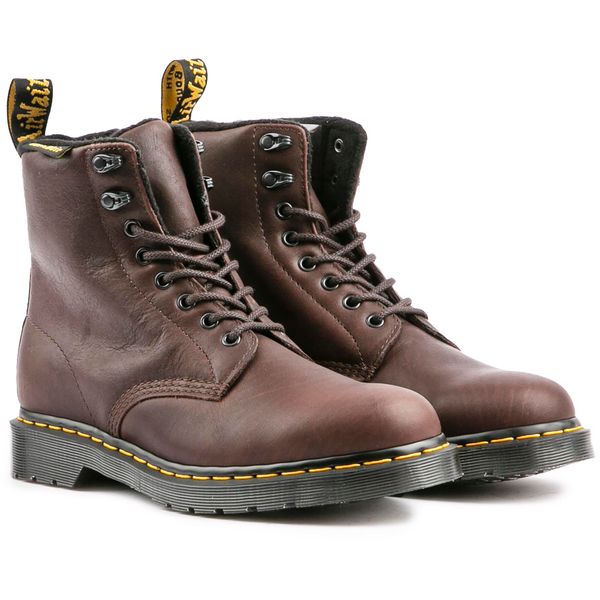 Mens Dr Martens 1460 Pascal Boots In Dark Brown Soletrader - Main Image