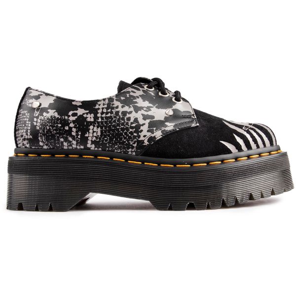 Womens Dr Martens 1461 Quad Shoes In Black/Zinc Grey