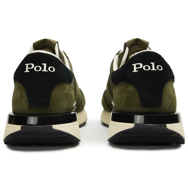 Mens Polo Ralph Lauren Train 89 Sneakers In Olive Green  display picture 1
