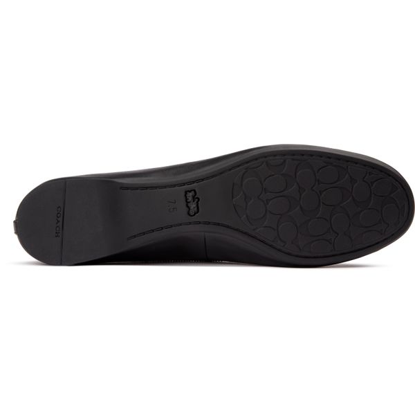 COACH Annabel Leather Flat ブラック C Coach Annabel Black Ballet Leather Pointed Toe Flat Shoes