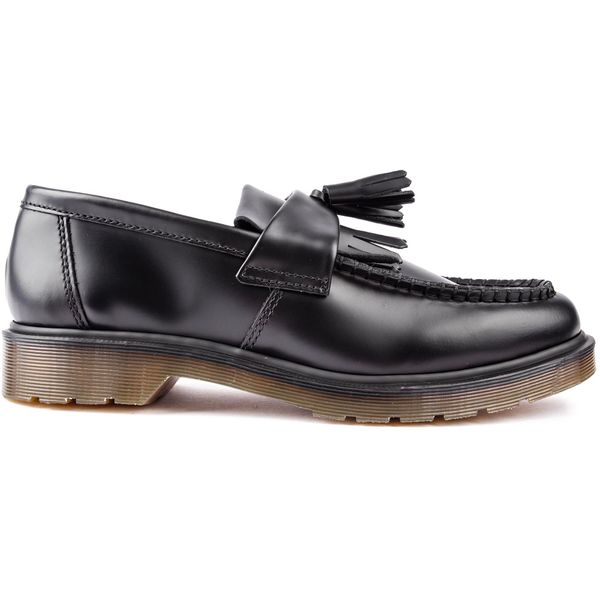 Mens Dr Martens Adrian Tassel Loafer Shoes In Black | Soletrader