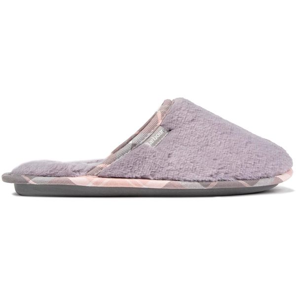 Womens Barbour Agatha Mule Slippers In Grey Soletrader