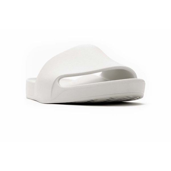 Mens Archies Arch Support Slide Sandals In White | Soletrader display picture 2
