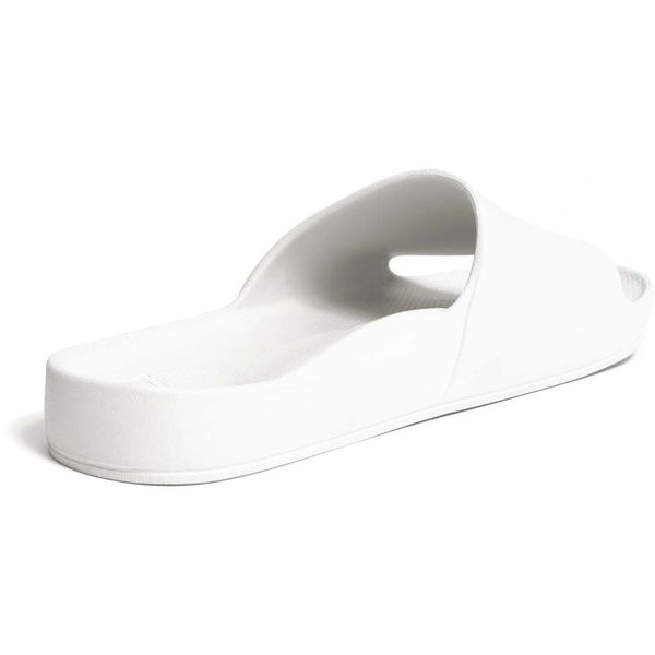 Mens Archies Arch Support Slide Sandals In White | Soletrader