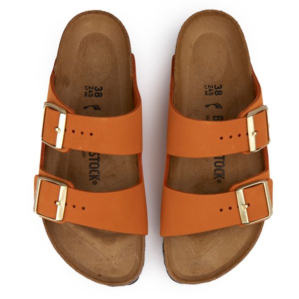 Damen Birkenstock Arizona Sandalen In Orange Soletrader